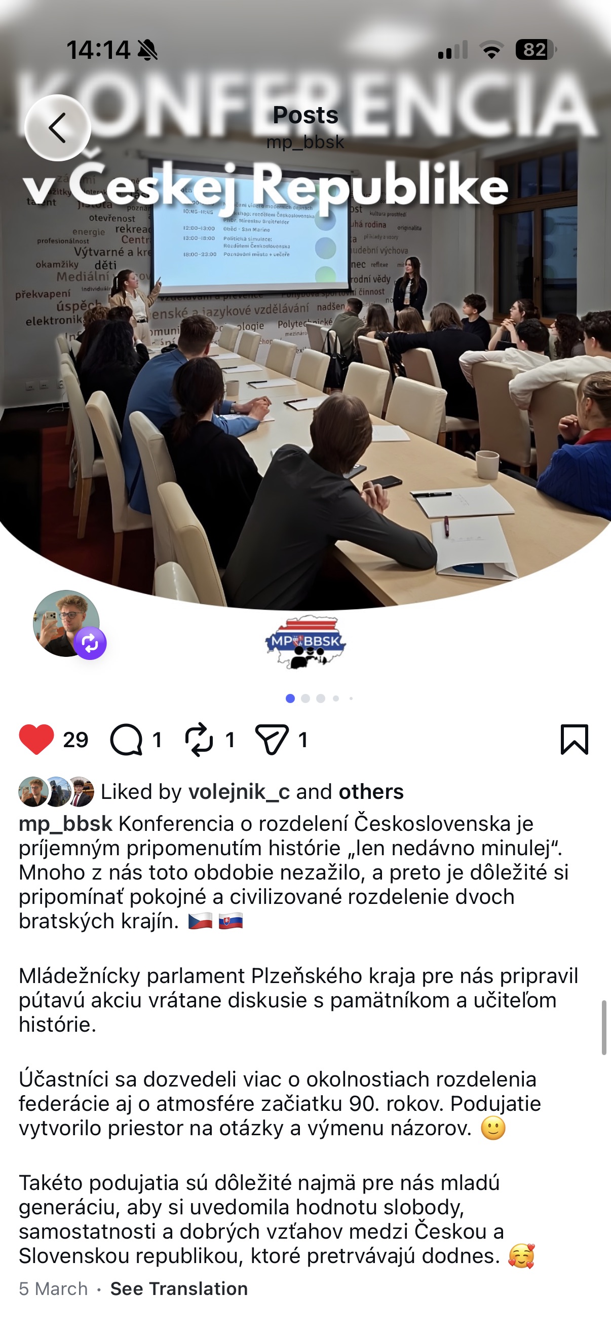 Konferencia o rozdelení Československa v Českej republike