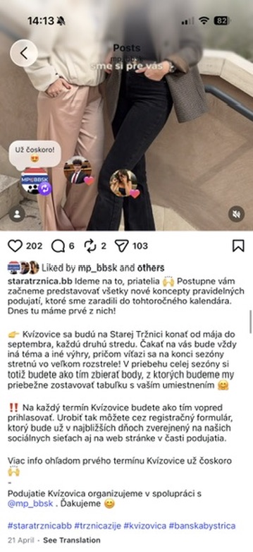 Pozvánka na Kvízovicu v Starej Tržnici