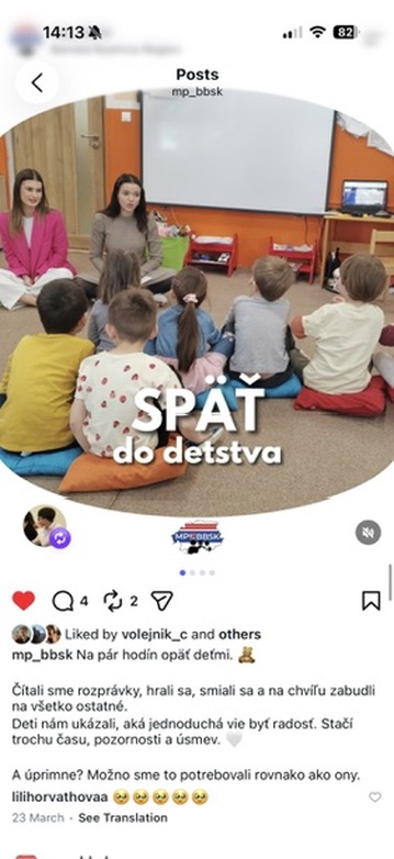 Aktivita Späť do detstva s deťmi